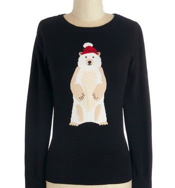 ModCloth Polar Bear Flair Sweater – $69.99