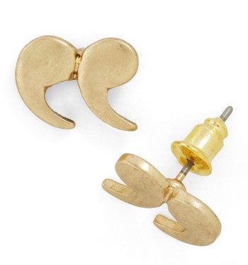 ModCloth Quote Couture Earrings