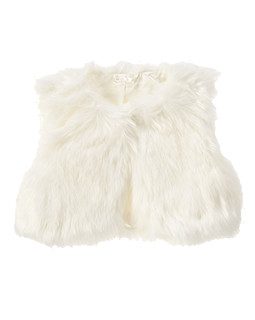 Gymboree Cropped Furry Vest