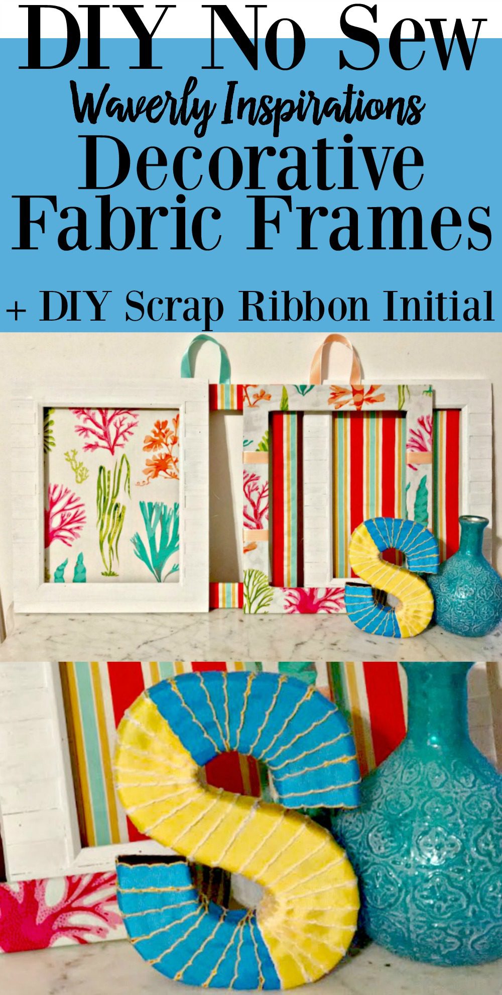 DIY No Sew Decorative Fabric Frames Divine Lifestyle