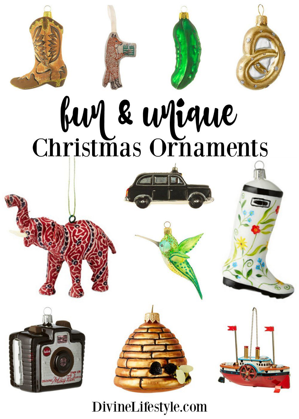 Fun and Unique Christmas Ornaments Divine Lifestyle
