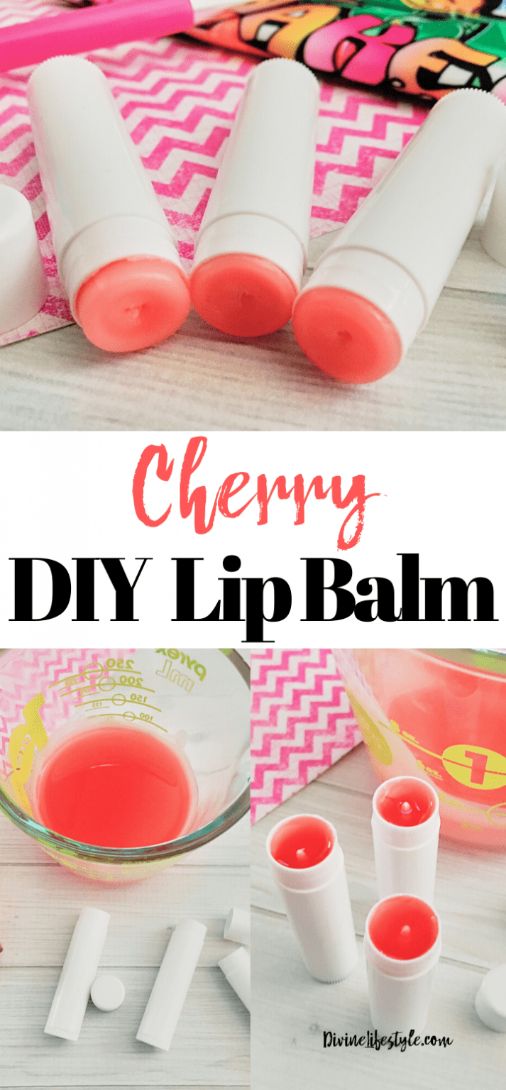 Diy Cherry Lip Balm Easy Chapstick Recipe Beauty