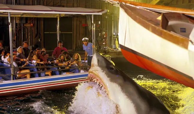 The murderous Jaws trolls the waters of Universal Studios Florida Orlando.