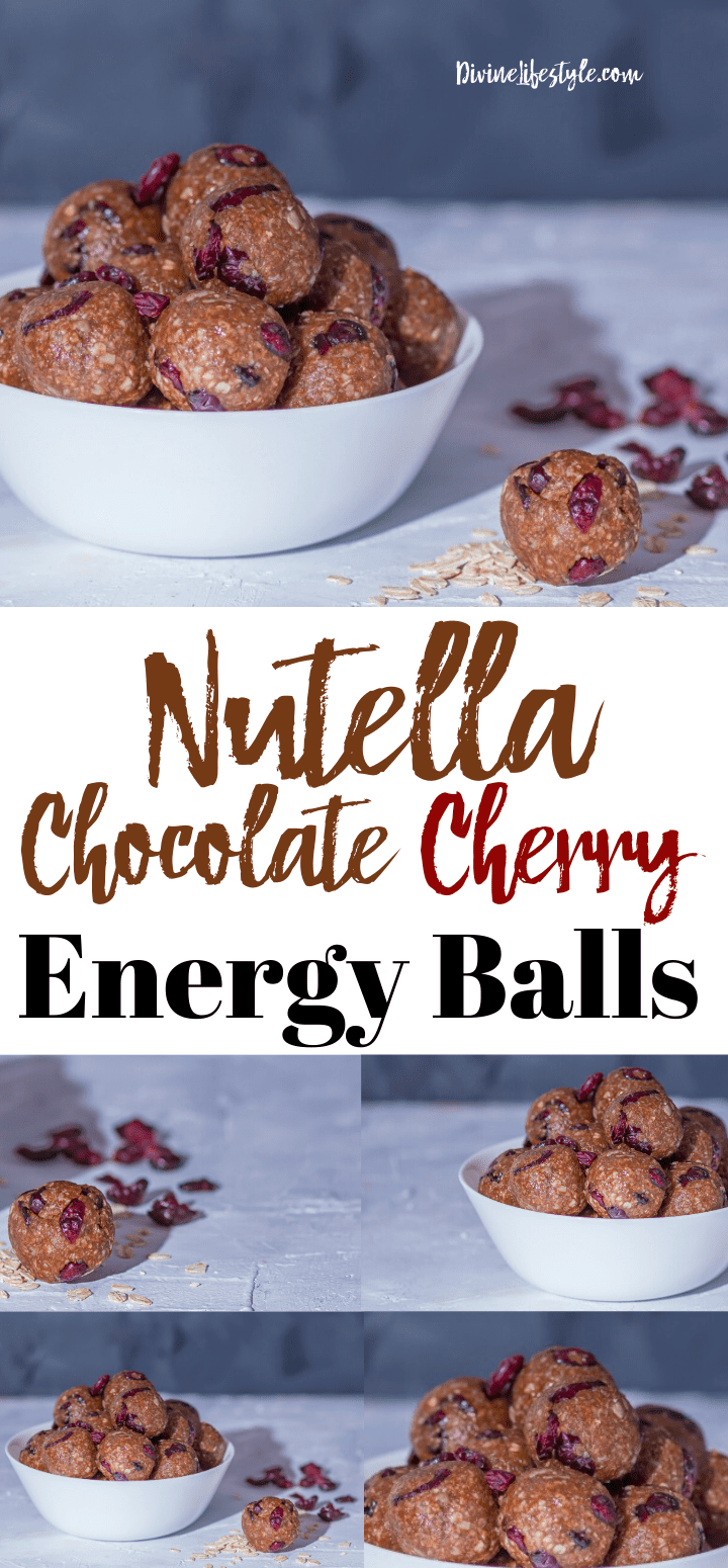 No Bake Cherry Chocolate Energy Balls