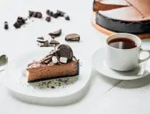 No Bake Chocolate Cheesecake with OREO Crust