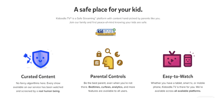 Safe Streaming Platform Kidoodle.TV has Educational Shows for Tweens Child Safe streaming platform