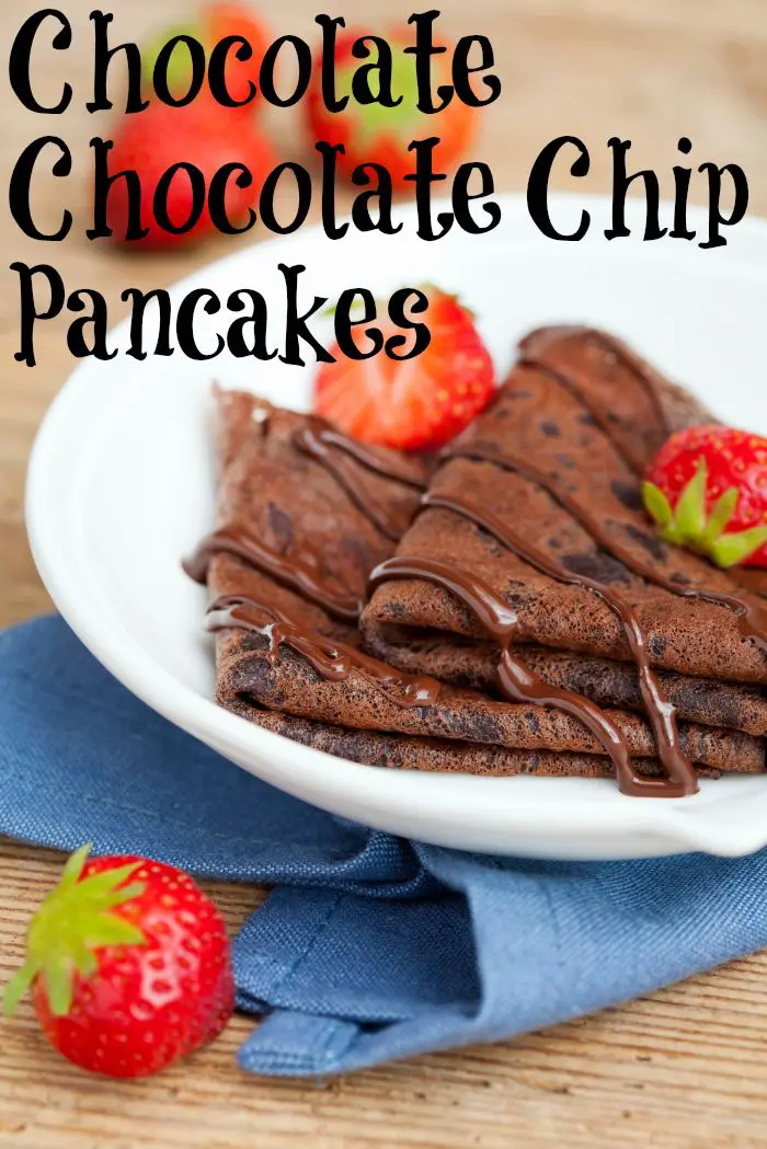 Easy Double Chocolate Chip Pancakes