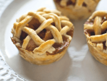 Miniature Apple Pies with Lattice Crust