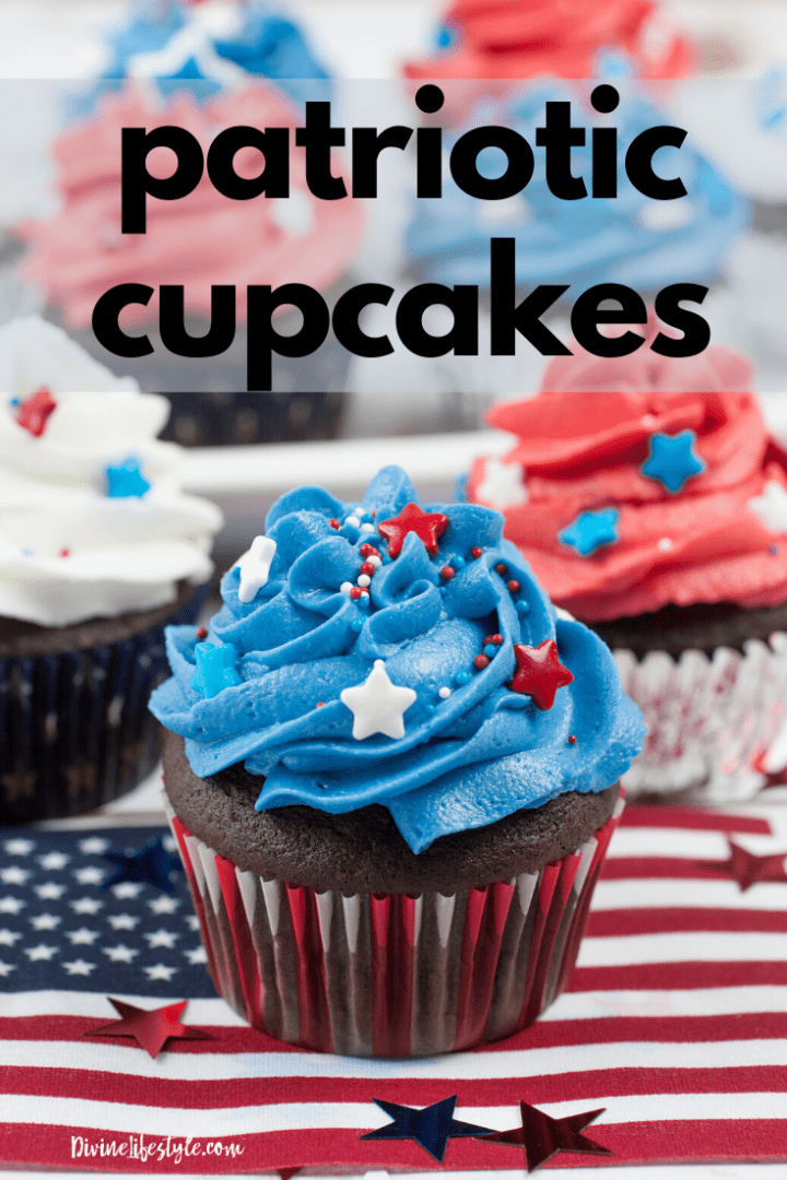Patriotic Cupcakes July 4th cupcakes