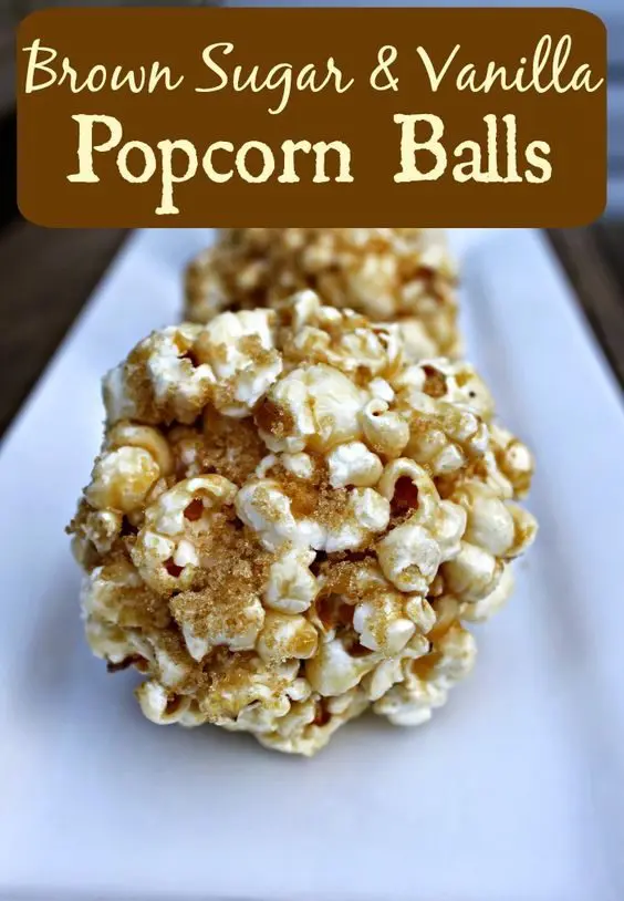 Brown Sugar Vanilla Popcorn Balls