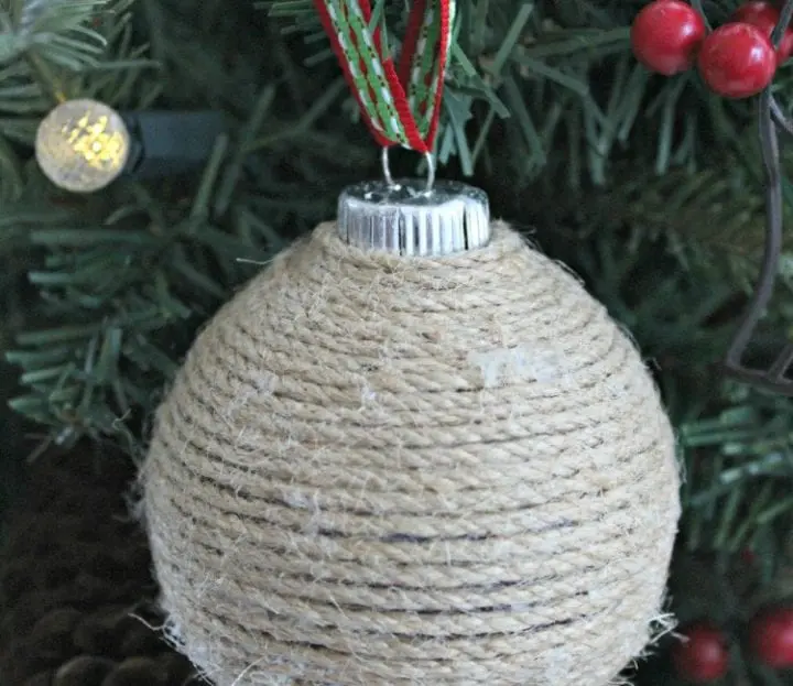 DIY Twine Christmas Ornament