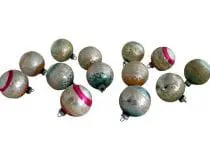 Mercury Glass Glitter Ornaments S 13 – 99.00 One Kings Lane