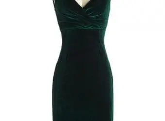 ModCloth Lady Love Song Dress in Emerald Velvet – 89.99