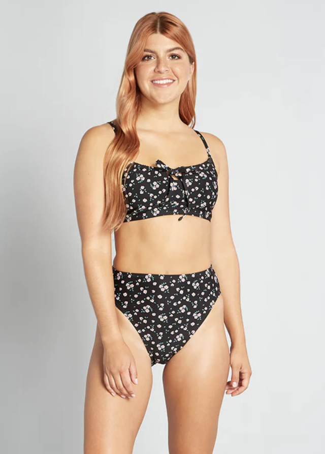 Modcloth Flattering Modest Swimsuits Franky High-Waisted Bikini Bottom