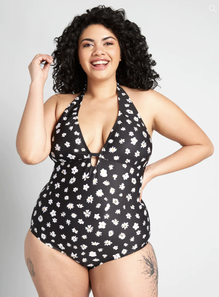 Modcloth Flattering Modest Swimsuits Franny One-Piece Swimsuit
