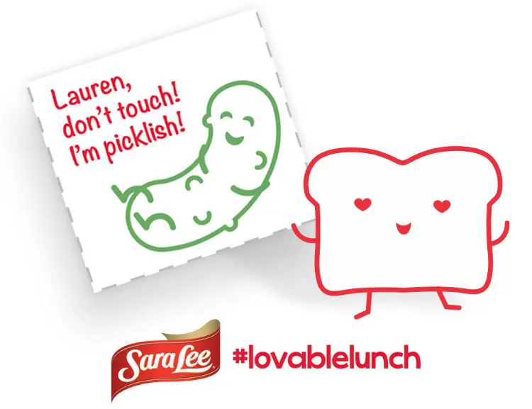 Sara Lee® Bread Lovable Lunch Notes Make Lunch Fun