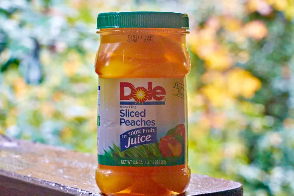 Dole Jarred Fruit 3-step Snack Sliced Peaches
