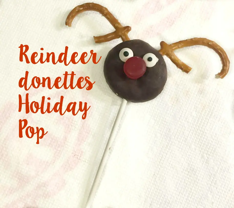 Reindeer donettes Holiday Pops #HostessHolidays