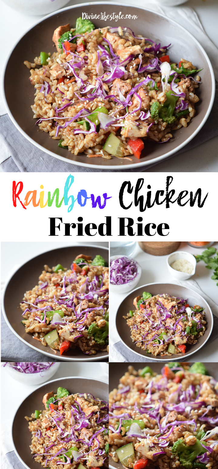 Rainbow Chicken Fried Rice