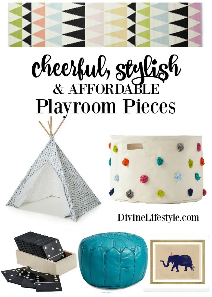 Cheerful Stylish and Affordable Playroom Pieces