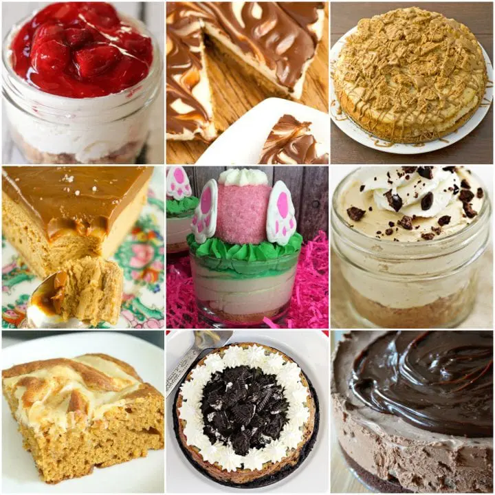 17 Cheesecake Recipes collage.