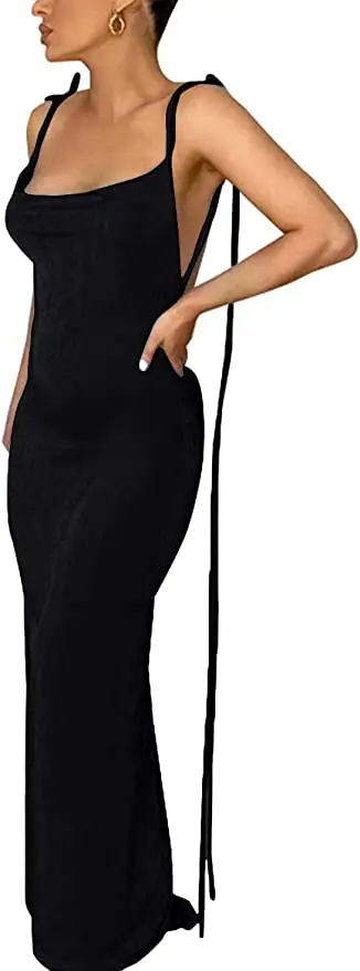 Vssjavun Women’s Spaghetti Strap Sleeveless Backless Cocktail Dress celebratory attire