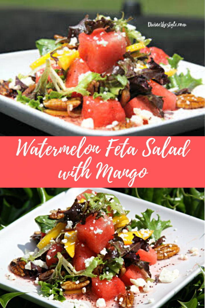 Best Ever Watermelon Feta Salad with Mango