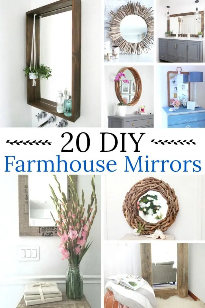 20 DIY Farmhouse Mirrors