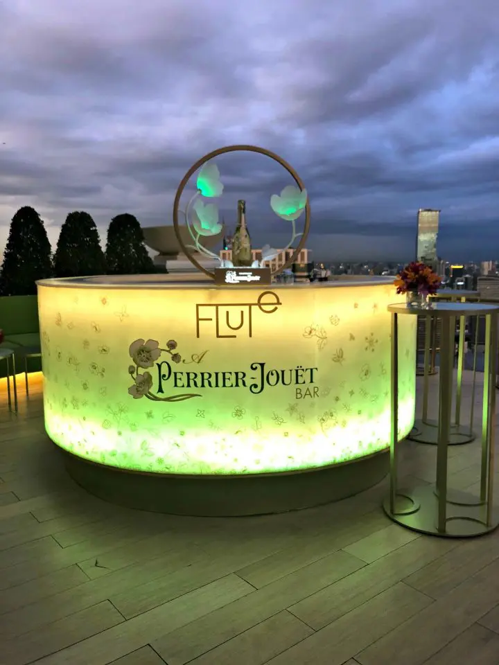 World's highest open-air Champagne Bar | lebua's Flute A Perrier Jouet Bar