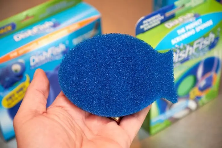 Clean with DishFish the perfect scrubbing sponge #lovemydishfish