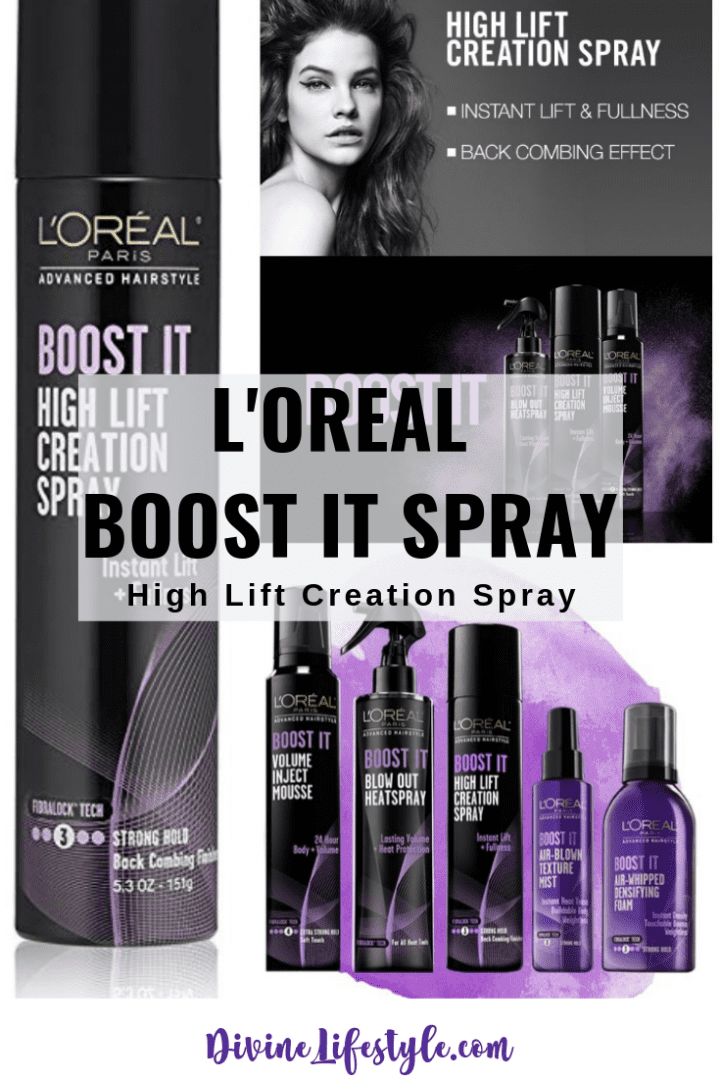 LOreal Boost It Hair Spray | Advanced High Lift Creation Spray