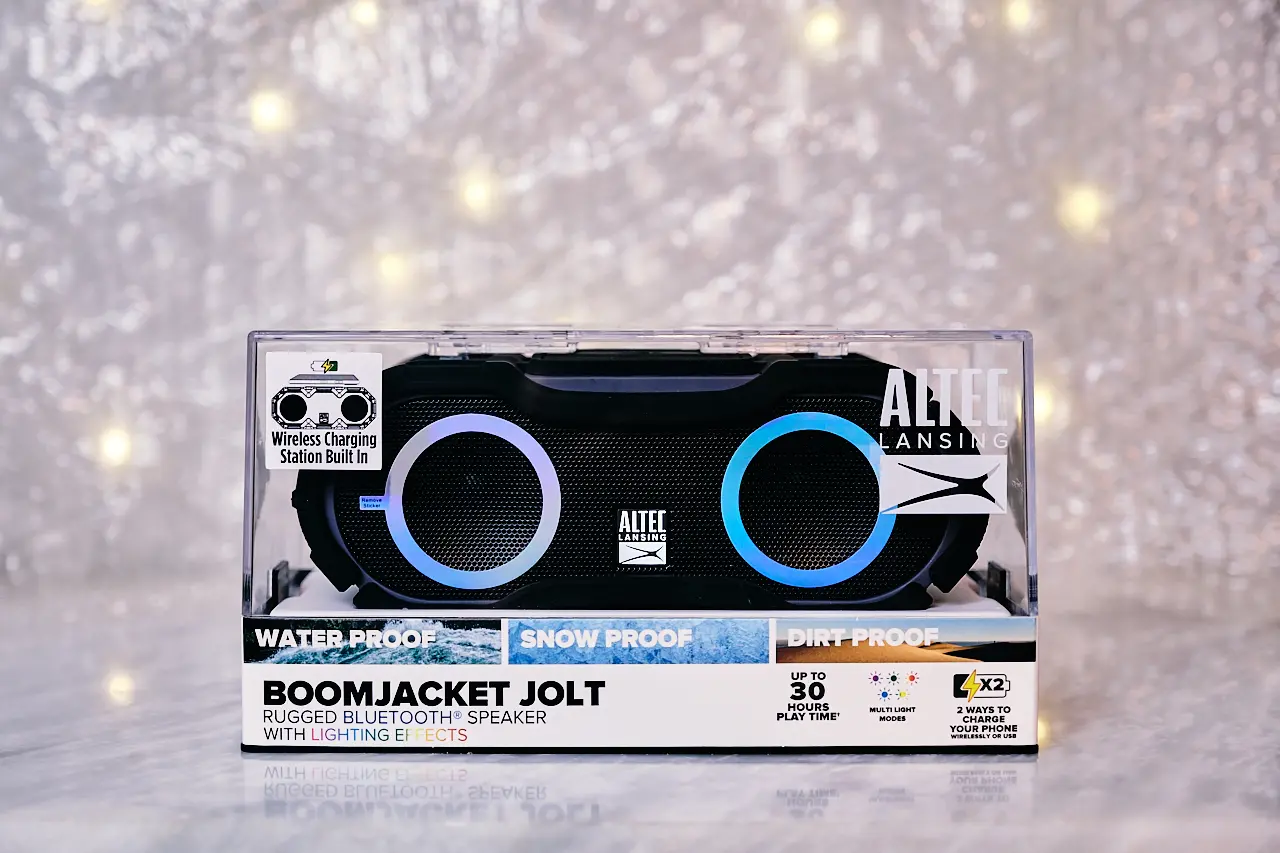 BoomJacket Jolt Bluetooth speaker, Waterproof speaker for events, Wireless speaker for outdoor activities