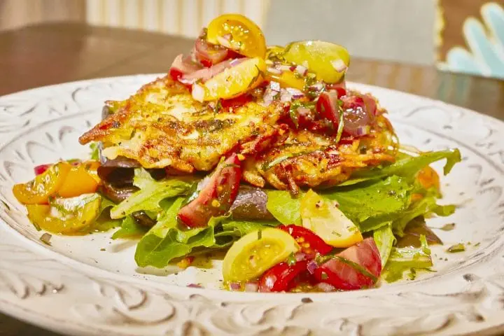 Chevre Potato Cakes with Fresh Tomato Salad Recipe 10
