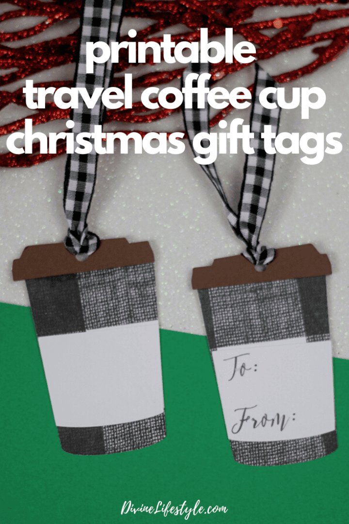 Free Printable Travel Coffee Cup Christmas Gift Tags