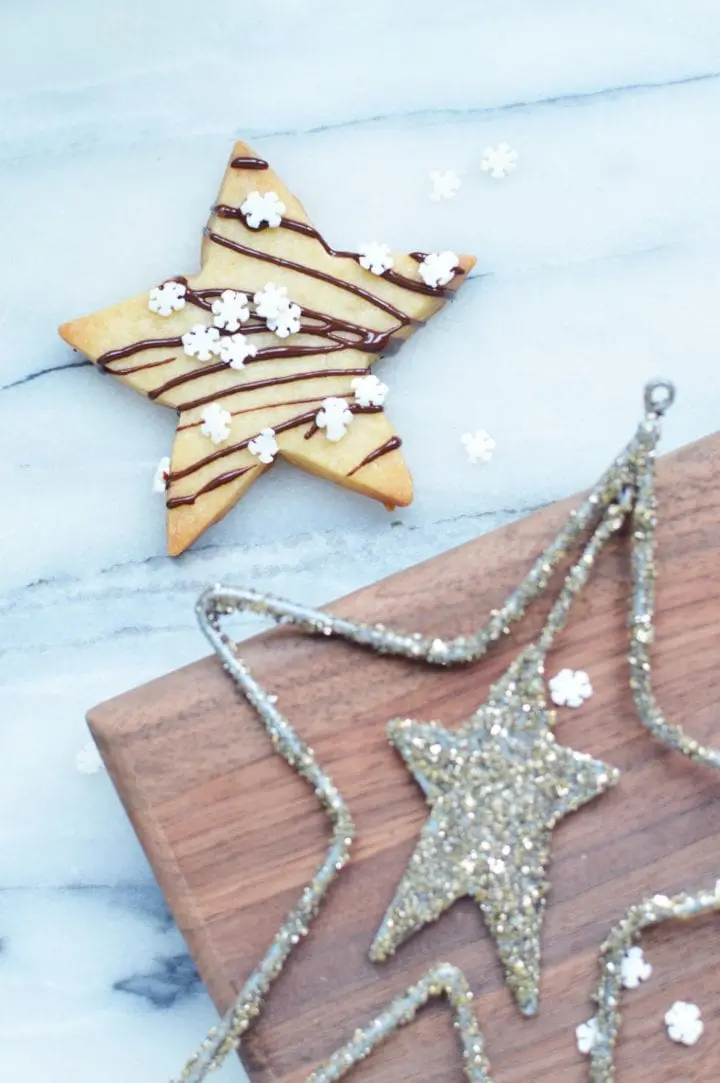 Holiday Stars Shortbread Cookie Cutout Recipe