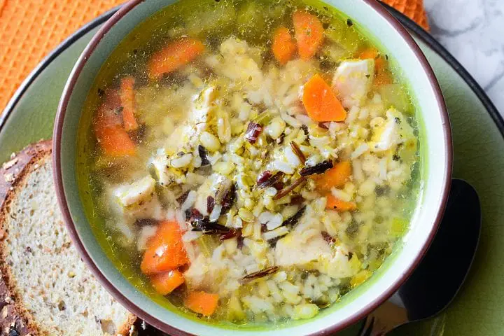 Instant Pot Chicken and Wild Rice Soup