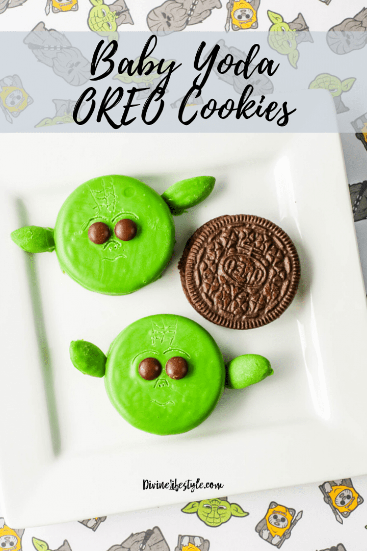 Baby Yoda Cookies made with OREOs