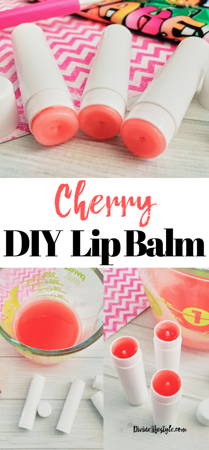 DIY Cherry Lip Balm