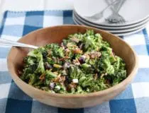 Easy Broccoli Salad with Bacon and Cheddar
