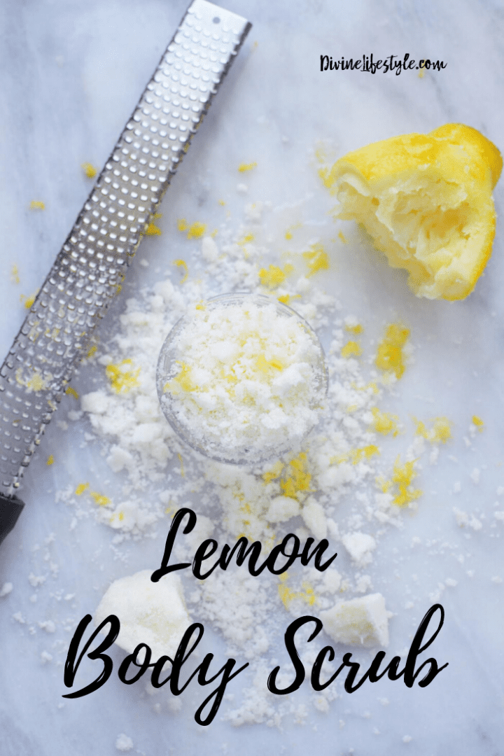 lemon and sugar scrub for dark knees