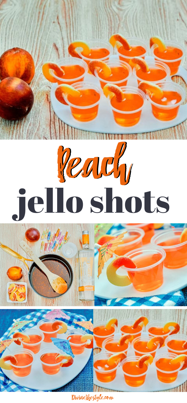 Peach Jello Shots with Vodka recipe