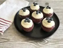 4th of July Red Velvet Cupcakes