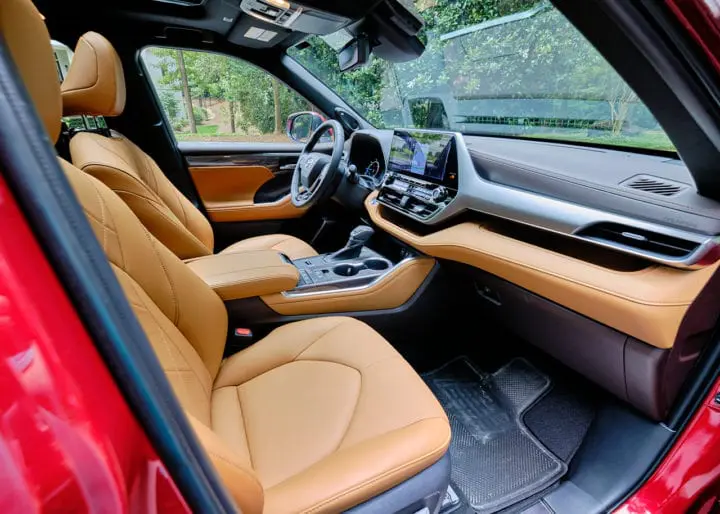 tan leather interior seats