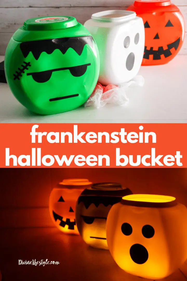 Upcycled Laundry Detergent Tub: DIY Frankenstein Craft Bucket for Halloween