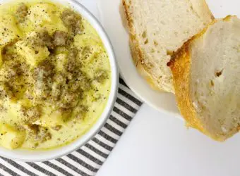 Ricotta Gnudi Recipe with Creamy Sausage Pesto