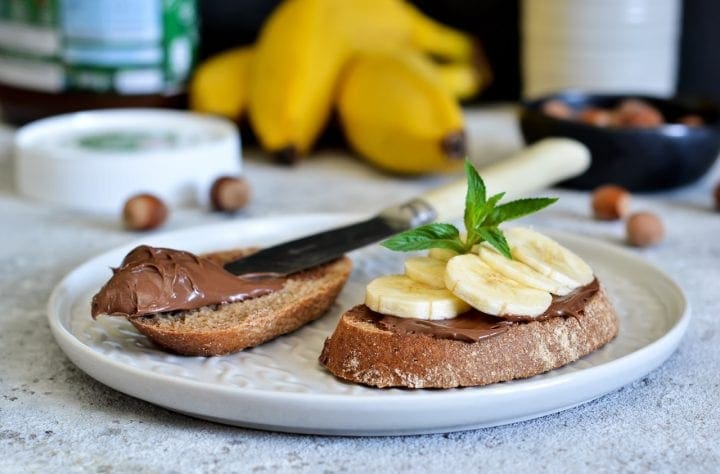 Banana and Nutella Sandwich