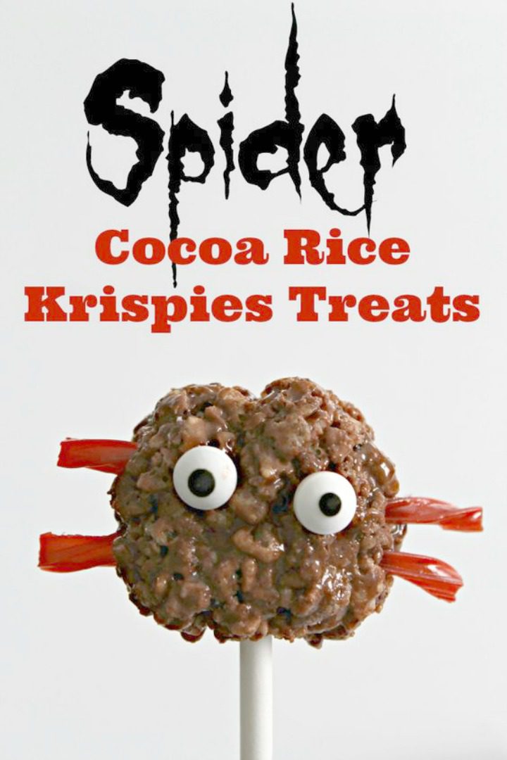 Spider Rice Krispies Treats Recipe Halloween Class Party Fun