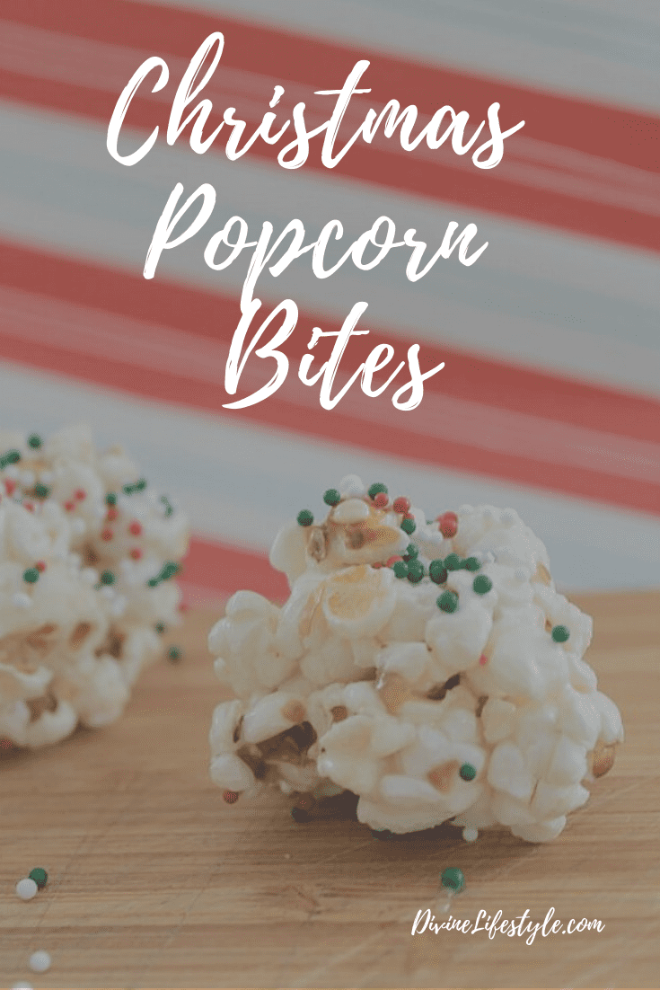 Christmas Popcorn Bites