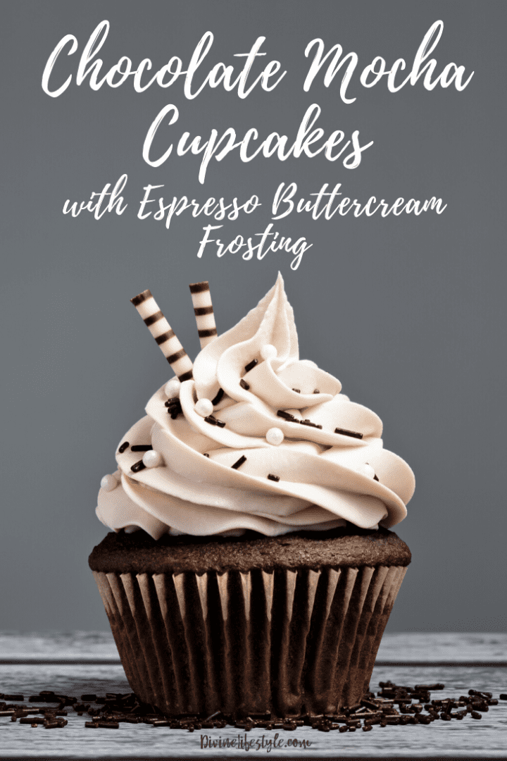 Chocolate Mocha Cupcakes with Espresso Buttercream Frosting
