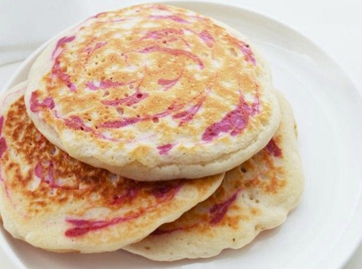 Tiny Heart Pancakes for Valentine's Day